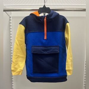 Epic Threads Colorblock Pullover Hoodie - Navy, Royal Blue, Yellow & Orange